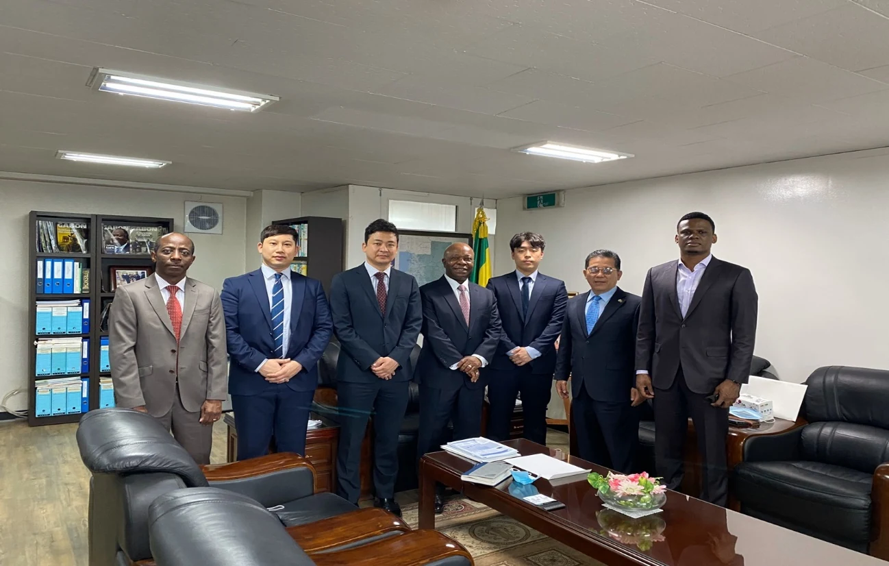 Health-sector engagement with diagnostic-kit and embassy representatives during the COVID-19 period.